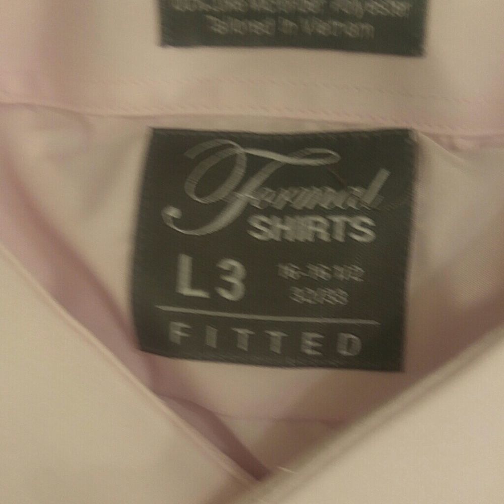 MEN'S SLIM FIT MICROFIBER TUXEDO SHIRT PINK - Picture 2 of 3